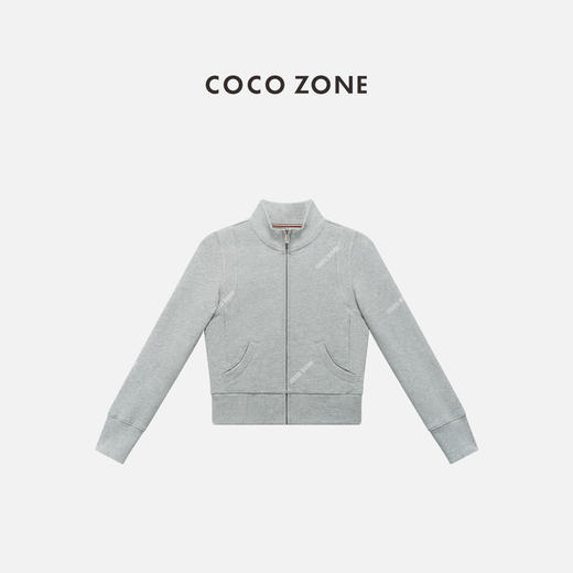 COCO ZONE 100棉秋季百搭开衫上衣立领外套CC1C1656 商品图0