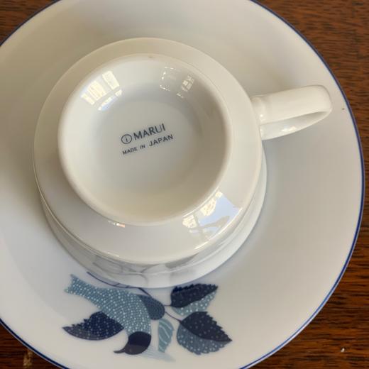 日本MARUI飞鸟咖啡杯碟 保存品X0678 商品图3