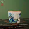 龙泉问鼎彩绘哥窑天水杯（青绿山水）（缺货） 商品缩略图0