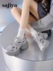 索菲娅2024年潮酷厚底亮片透气休闲增高老爹鞋 商品缩略图1