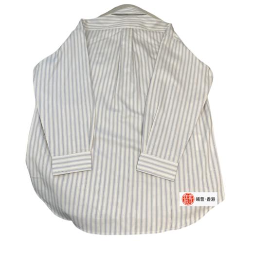 中性款刺绣条纹长款衬衣017 商品图1