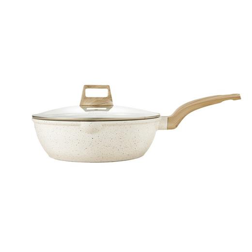 卡罗特同款麦饭石不粘锅家用煎炒锅平底锅电磁炉燃气灶适用不沾锅 商品图3