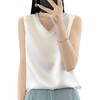 QHJY-1014丝绸缎面针织无袖吊带背心女薄款 2024春秋配西装内搭打底纯色T恤 商品缩略图4