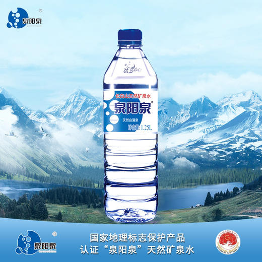 泉阳泉长白山天然矿泉水  1.25L*12瓶/箱 商品图0