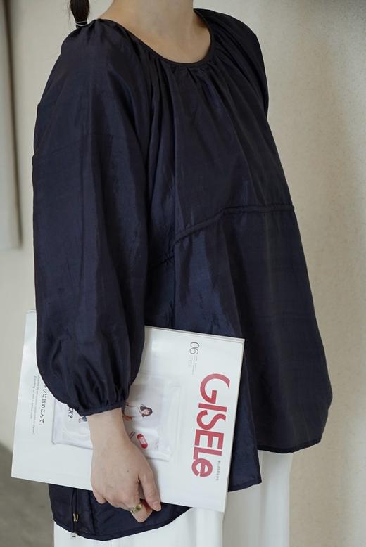 BUNON 圆领后开扣长袖衬衫​​(2色可选) 商品图3