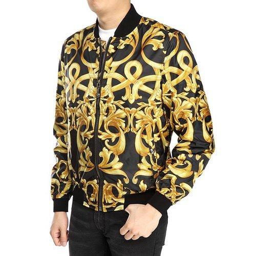 【超惠秒】Versace 美杜莎 经典印花 里外双层舒适轻薄款拉链外套 11647 商品图1