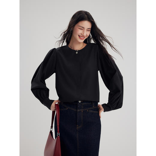 棉仓356604020-灯笼袖娃娃衫 商品图1