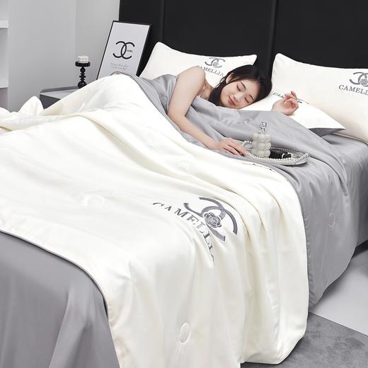 【恣意~生活的仪式感，水洗冰丝夏被四件套刺绣系列】水洗冰丝夏被四件套 凉感单双人空调被 夏凉被 薄被床品套件-QQ 商品图14