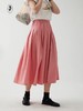 shyshystill/shy202303012/纸感全棉轻盈松紧压线百褶半身裙 商品缩略图0