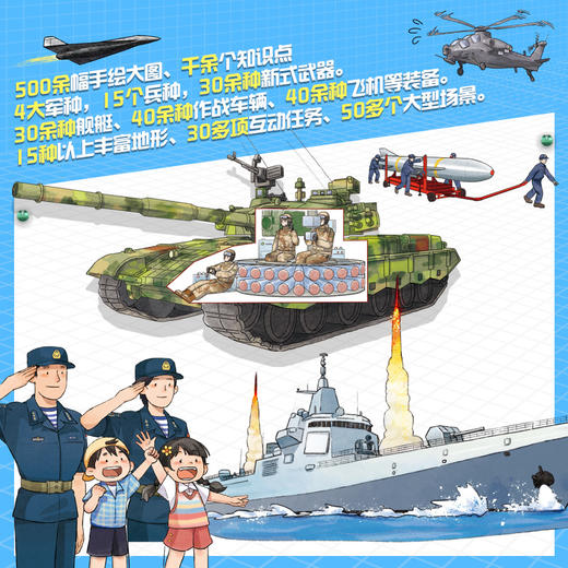 【揭秘大国重器】海陆空联合力量·少儿国防科普绘本（全9册） 商品图2