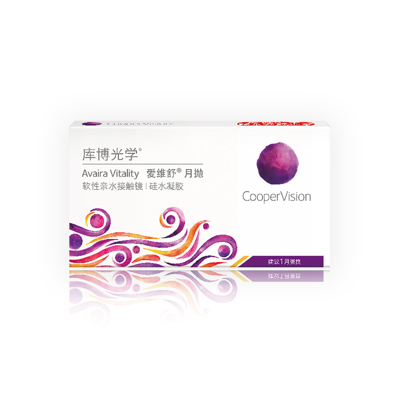 库博光学爱维舒硅水凝胶月抛3片