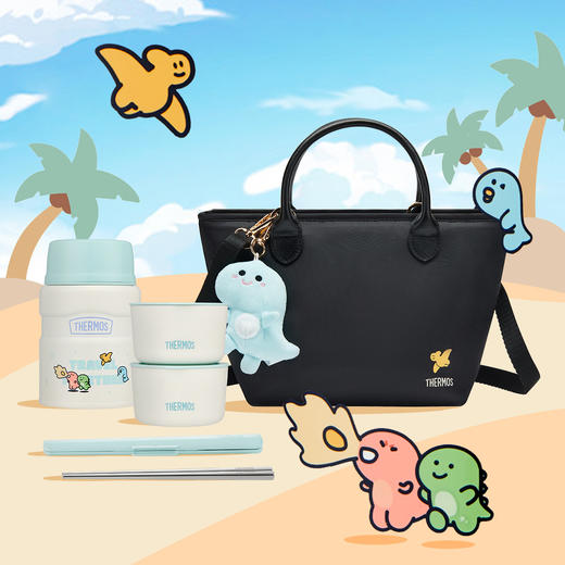 德国Thermos膳魔师 儿童保温杯小恐龙主题幼儿园保温杯吸管直饮杯宝宝水杯水壶 1岁+ 商品图12