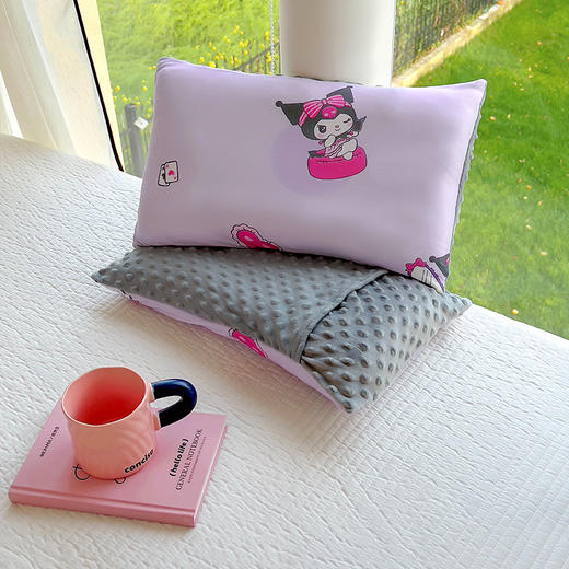 【软糯细腻，倍感温馨，可拆洗设计，方便卫生】三丽鸥枕头 针织棉可拆洗豆豆枕 儿童枕幼儿园枕头 儿童热销枕头-QQ 商品图5