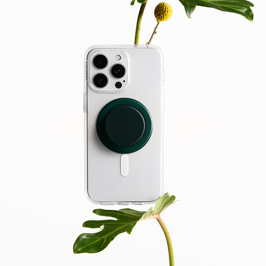 【自然图鉴】野松绿 MAGSAFE磁吸 Round圆啪嗒系列 绿色 纯色 商品图1