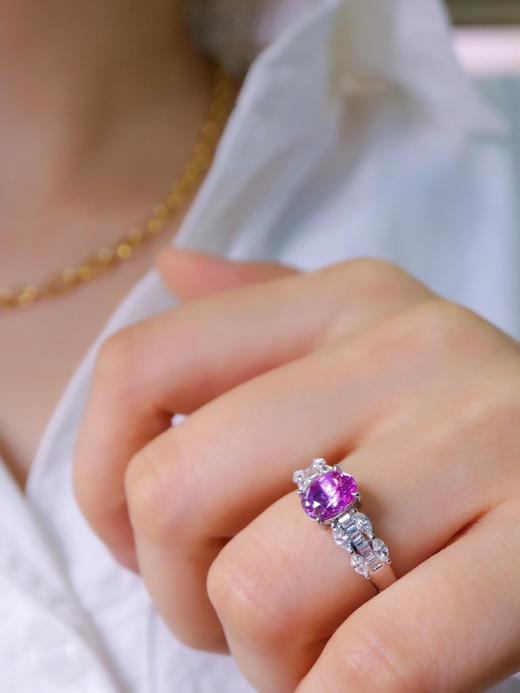 1.53ct 4.33g 紫蓝宝戒指 商品图6