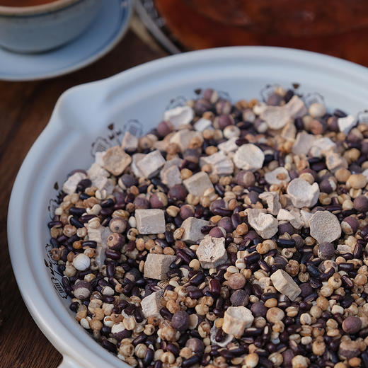 三蒸三晒山药茯苓清舒茶/健 月卑 衣去 湿/纯粮食茶！采用颗粒完整的原料，不掺碎料，好材质看得见！ 商品图1