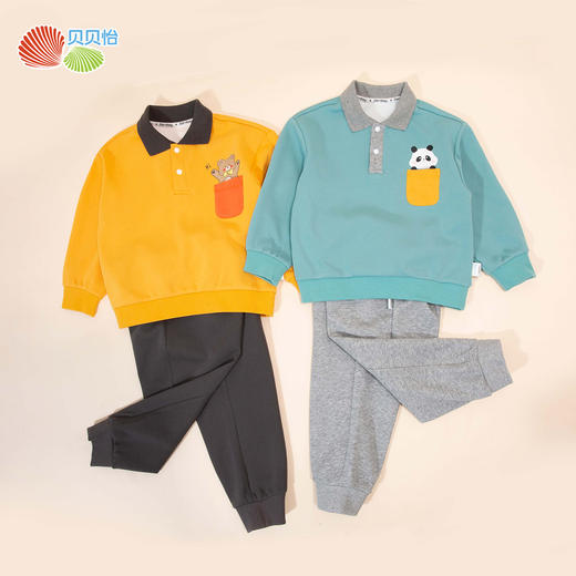 贝贝怡春秋男童卫衣套装ZB3DT021
 商品图2