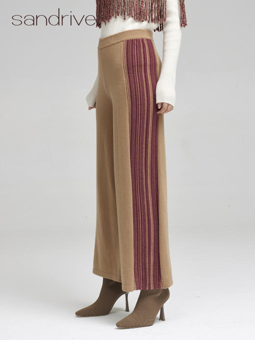 青海羊绒针织宽腿裤SJF96K234N 商品图0