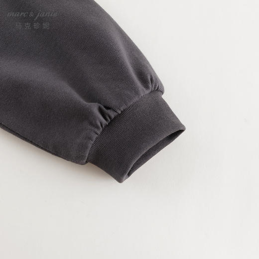 马克珍妮男女童美式学院撞色插肩长袖T恤儿童上衣秋装新款241002 商品图4