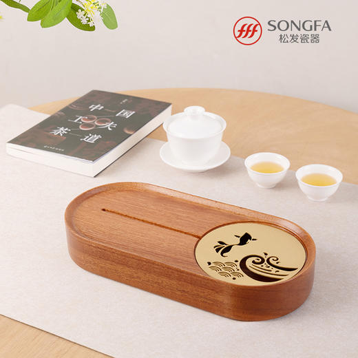 原木黄铜茶盘 商品图0