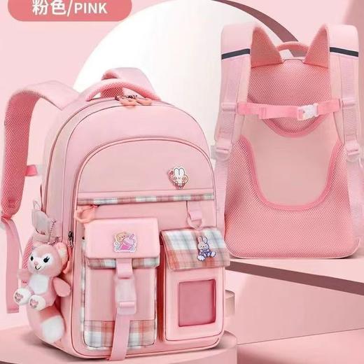 新款小学生书包女孩减负轻便护脊1-6年级儿童大容量双肩包书包开学季文具套装 商品图1