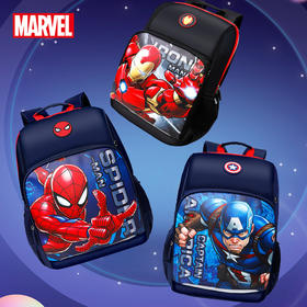 迪士尼儿童书包漫威酷炫潮流大容量蜘蛛侠1-3年级小学生书包笔盒开学季文具套装
