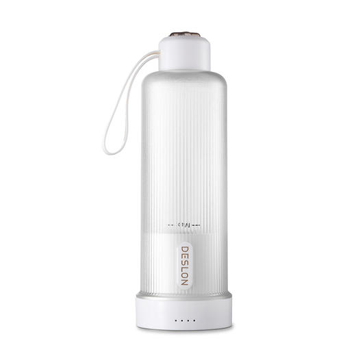 【自营】德世朗榨汁机家用小型便携水果电动榨汁杯果汁机迷你多功能炸果汁 纯白 商品图1