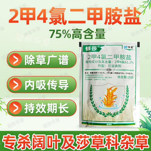 2甲4氯二甲胺盐二甲四氯小麦节节草水花生阔叶专用根烂除草剂农用 商品图1