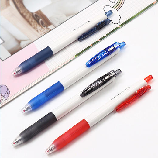 斑马牌ZEBRA JJZ15W子弹头按动签字笔0.5mm黑/蓝/红色 学生用笔办公用笔 商品图3