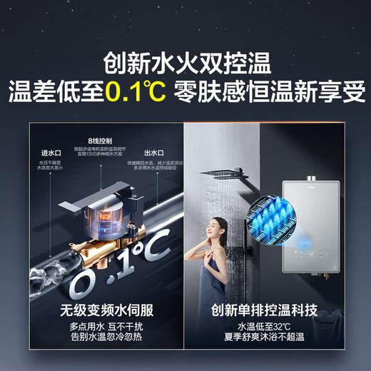 海尔（Haier）16升【恒星QR7】燃气热水器天然气零冷水 全新双循环全程真恒温 TSI增压洗JSQ30-16QR7DATGU1 商品图3