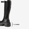 MIO米奥冬季骑士靴厚底增高长筒靴潮流酷飒美拉德靴子女M245843305 商品缩略图4