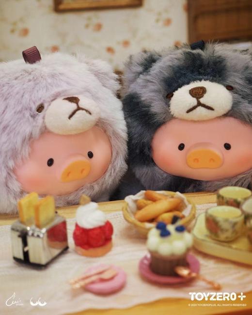 LuLu罐头猪-复古泰迪玩具店搪胶绒毛挂件盲盒 商品图5