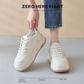 ZHR则则厚底小白鞋女2024新款夏季增高透气板鞋配裙子百搭休闲鞋