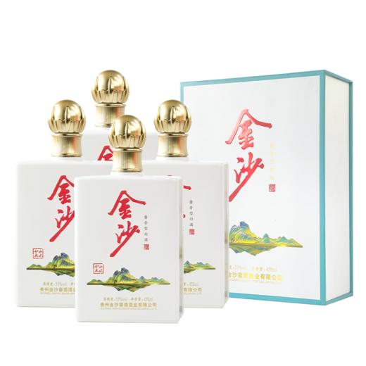 【上新口粮】金沙 山水如画 酱香型 53度 450ml x4 整箱装 商品图1