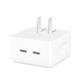 Apple 35W USB-C 双端口小型电源适配器  (白色)