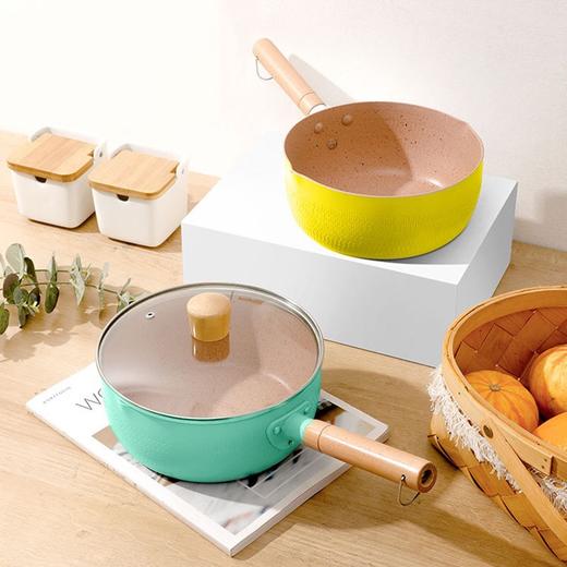 雪平锅日本不粘锅煮泡面婴儿雪平鍋辅食小锅家用小汤锅麦饭石奶锅 商品图0