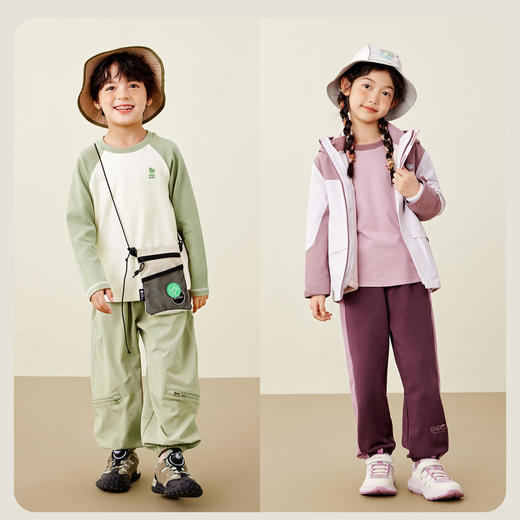 【暖姜发热抑菌】迷你巴拉男女童儿童T恤舒适运动风长袖上衣 商品图2