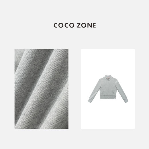 COCO ZONE 100棉秋季百搭开衫上衣立领外套CC1C1656 商品图2