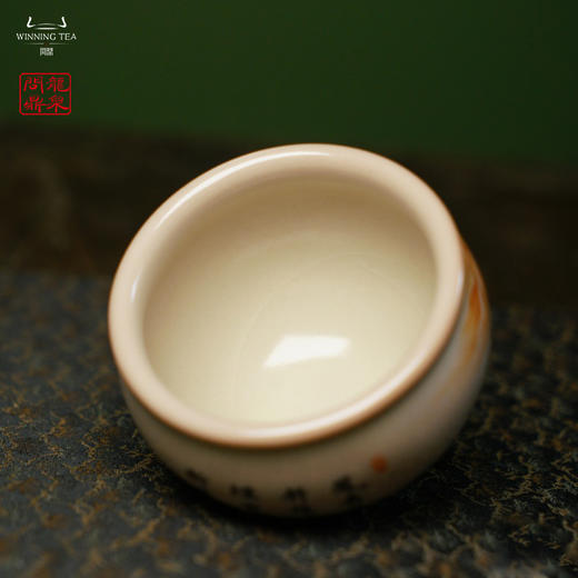 龙泉问鼎彩绘哥窑映空杯（凤者龙翔）（缺货） 商品图2