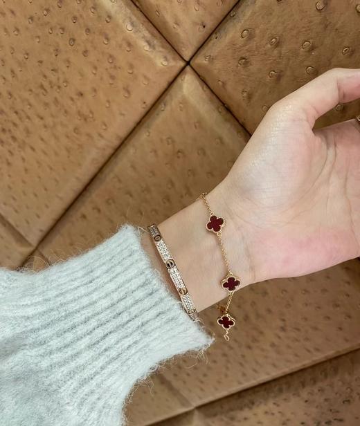 梵克雅B 迷你四叶草六花手链 商品图1