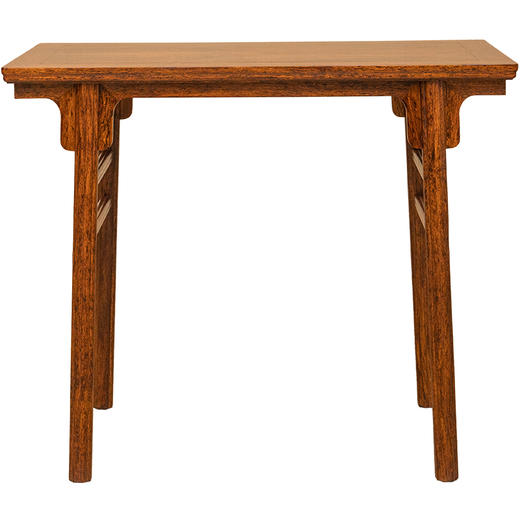 黄花梨瘿木夹头榫刀牙板瓜棱腿平头案 商品图5