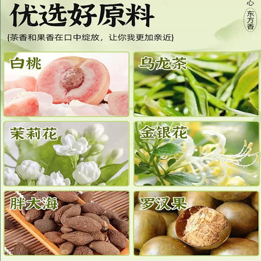 蜜桃乌龙含片含茶制品茉莉花茶含片青提乌龙含片瓶装直播电商代发 商品图3