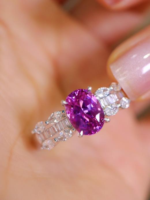 1.53ct 4.33g 紫蓝宝戒指 商品图2