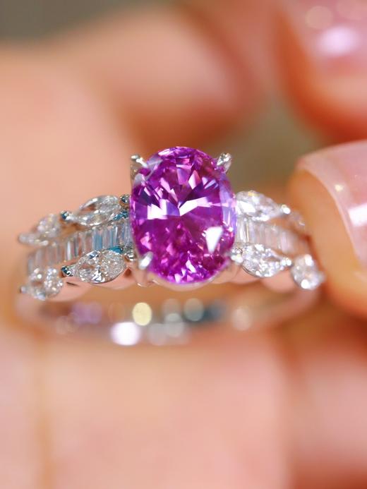 1.53ct 4.33g 紫蓝宝戒指 商品图4