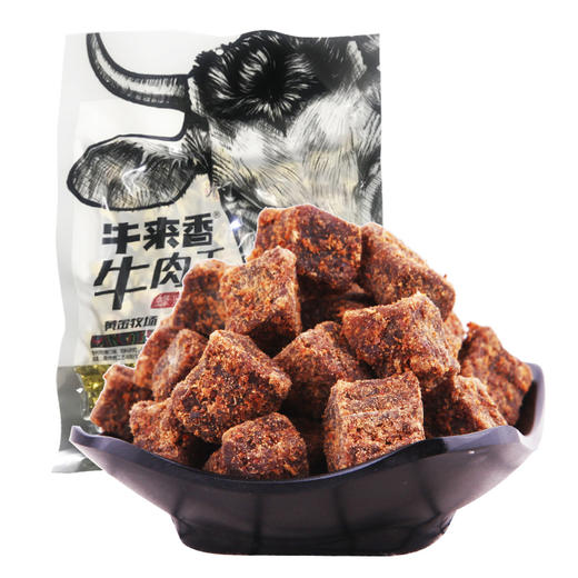 L牛来香颗粒牛肉干（五香/麻辣）125g 商品图0