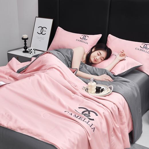 【恣意~生活的仪式感，水洗冰丝夏被四件套刺绣系列】水洗冰丝夏被四件套 凉感单双人空调被 夏凉被 薄被床品套件-QQ 商品图6