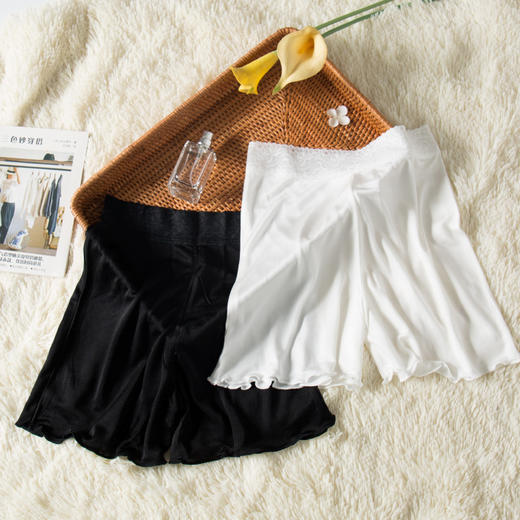 丁摩 真丝打底裤女外穿夏季防走光安全裤薄款大码桑蚕丝短裤4ZF-2003 商品图0