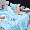 【恣意~生活的仪式感，水洗冰丝夏被四件套刺绣系列】水洗冰丝夏被四件套 凉感单双人空调被 夏凉被 薄被床品套件-QQ 商品缩略图1