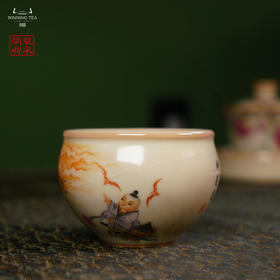 龙泉问鼎彩绘哥窑映空杯（凤者龙翔）（缺货）