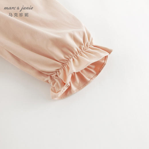 马克珍妮女童甜美花边宽松束脚裤儿童纯棉裤子宝宝秋装新款241329 商品图4